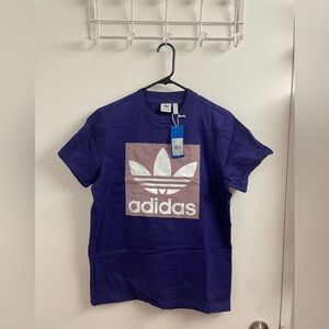 Adidas Purple T-Shirt with Logo